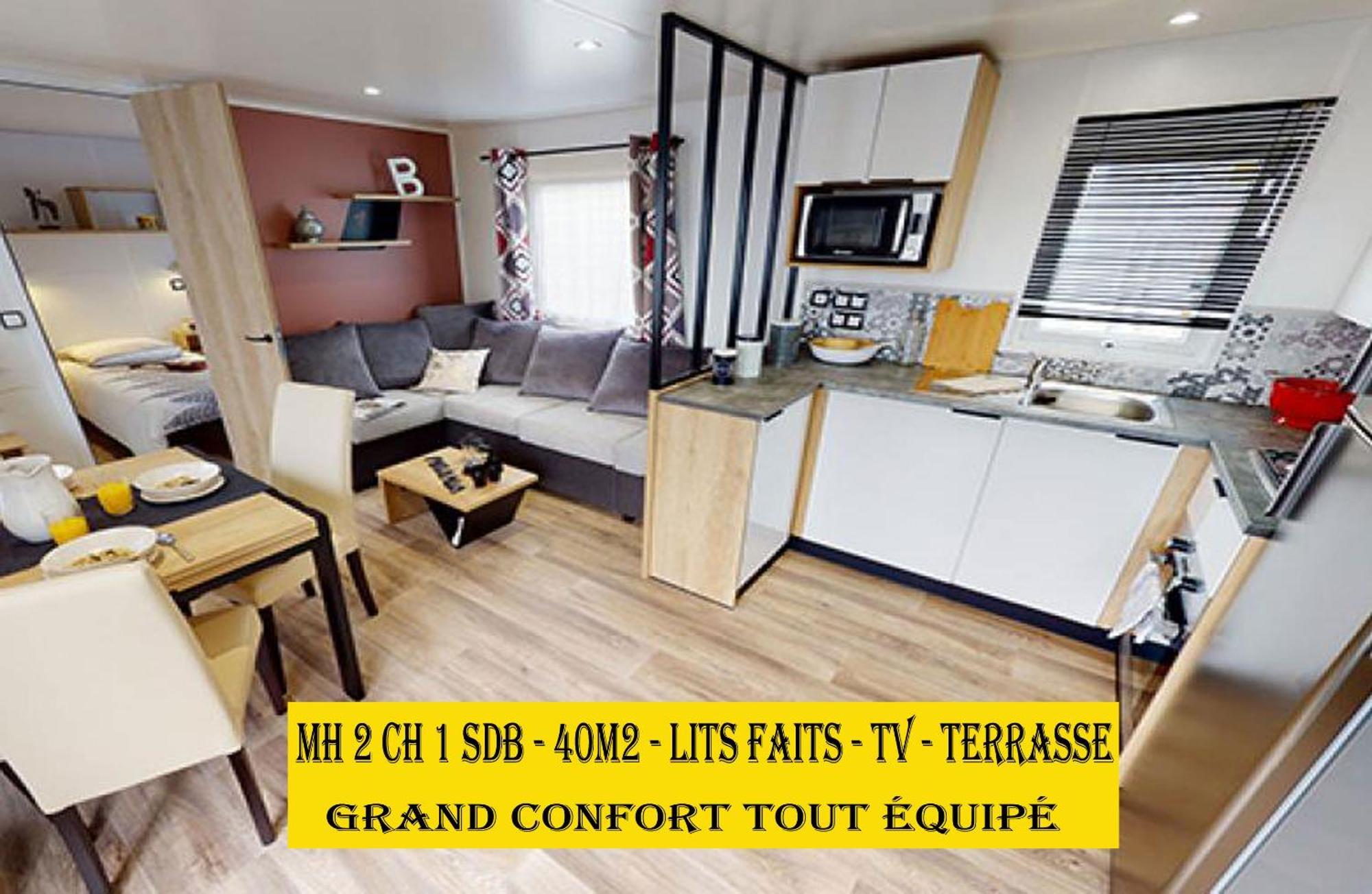 Mh6Pers-2Ch-1Sdb-Lits Faits-40M2-Terrasse-Tv--Grand Confort-Empl Calme-Kerlann Pont-Aven Buitenkant foto